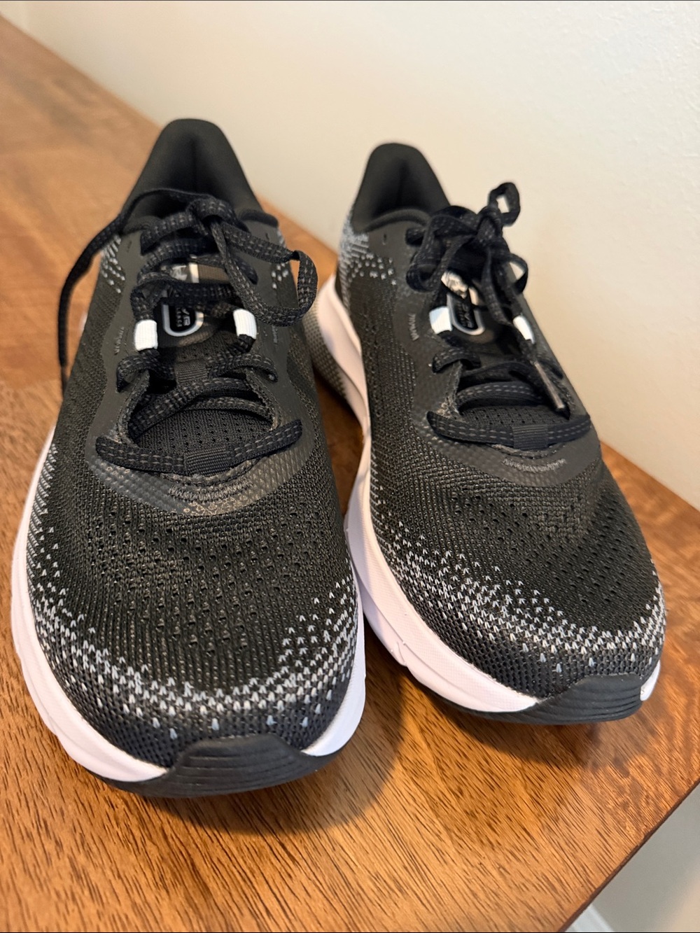 Under Armour Black & White HOVR Low-Profile Running Shoe - Picture 5 of 8